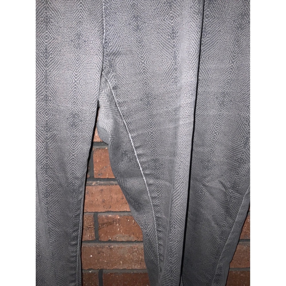 Hybrid &Co Womens Gray Snakeskin Print Denim Straight Leg Jeans Pants Size 22 - Picture 5 of 5